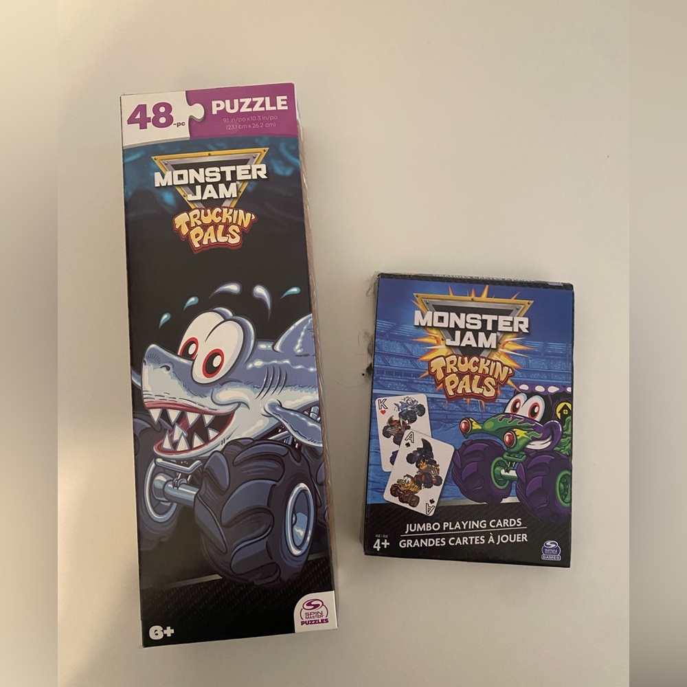 Monster Jam Puzzle and Cards